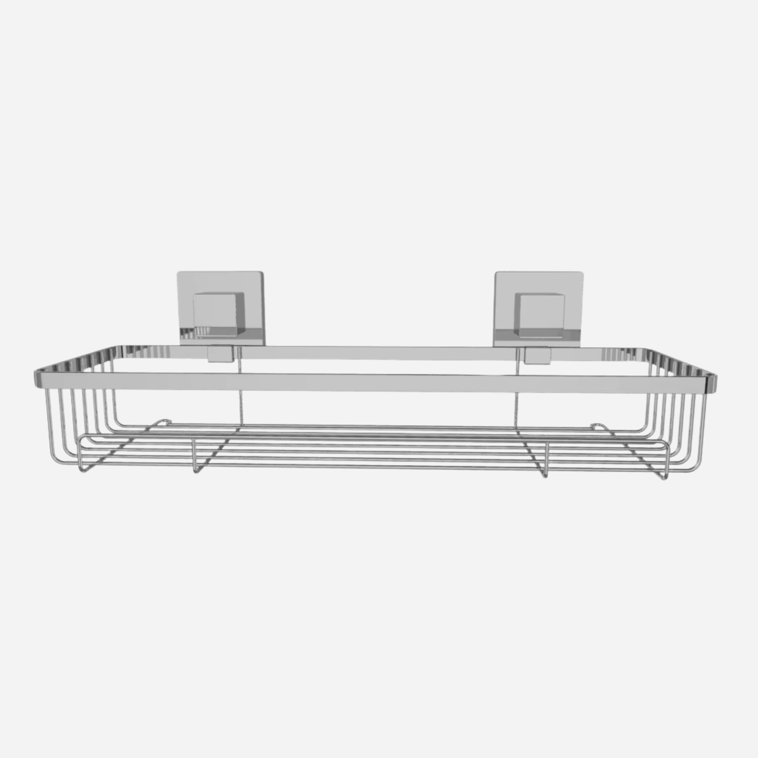 ROHA-AUFBEWAHRUNGSREGAL MIT SAUGNÄPFEN